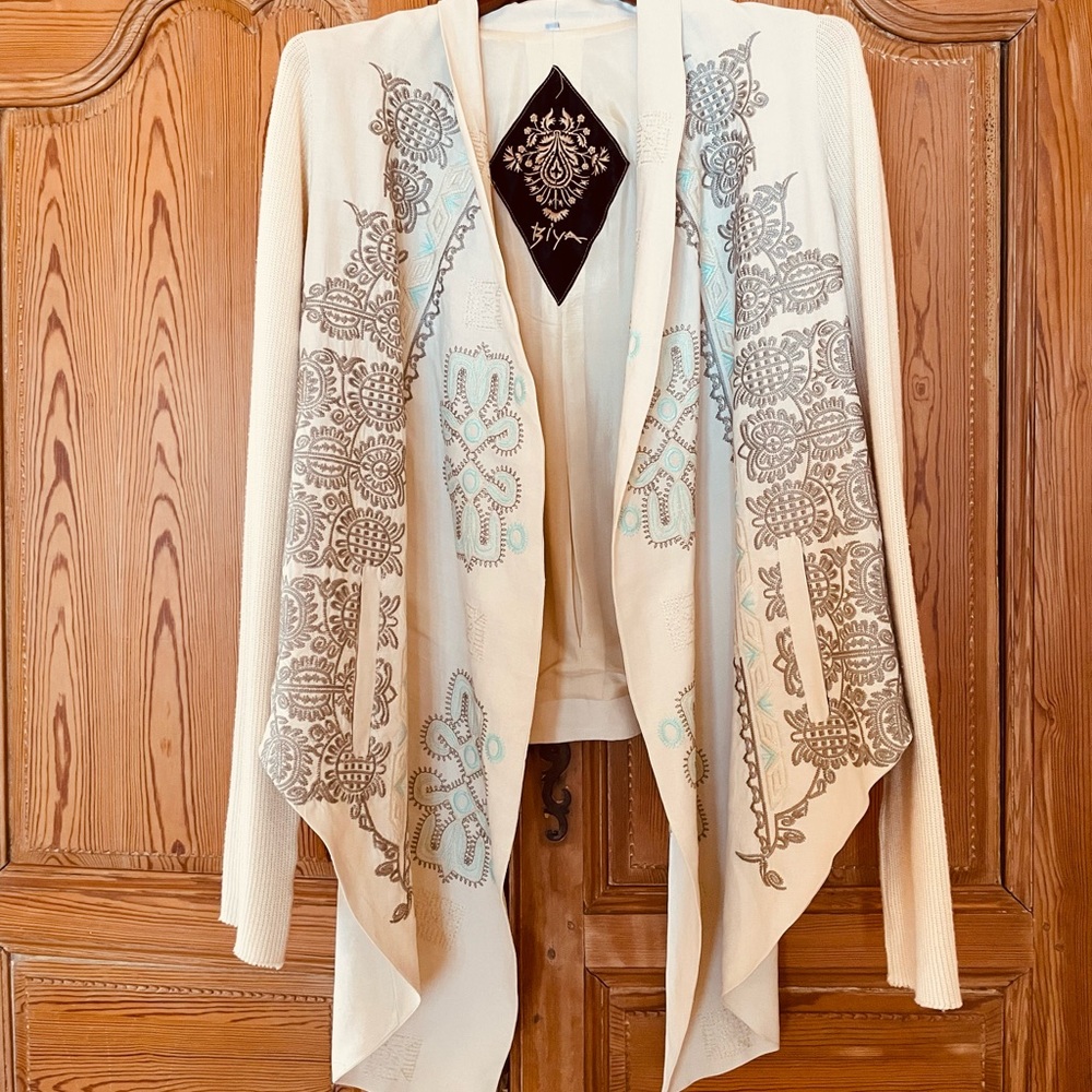 Johnny Was Biya Embroidered Jacket